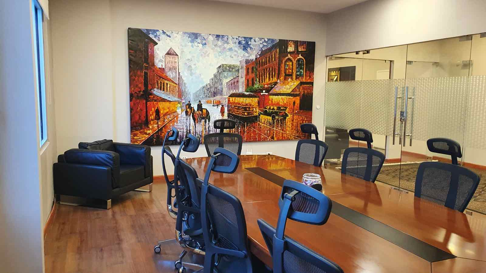 Illustration : salle de réunion d'un cabinet